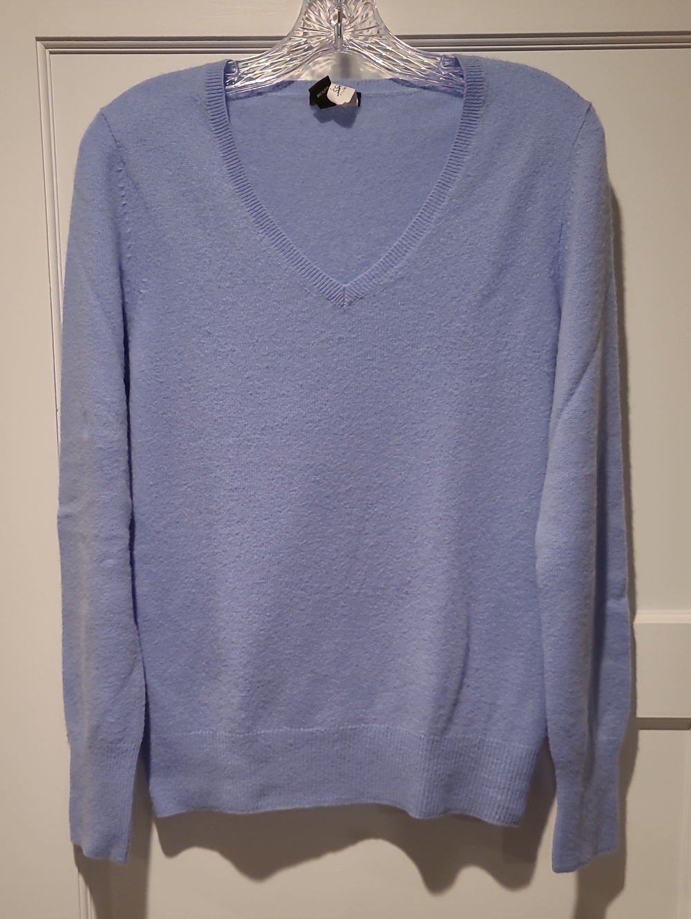 Only Mine Light Blue V-Neck Sweater for Women